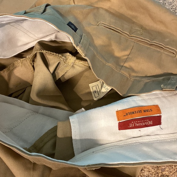 Docker’s Individual Fit Waistband Stain Defender Khaki Tan Pants W34 x L30 - Picture 3 of 16